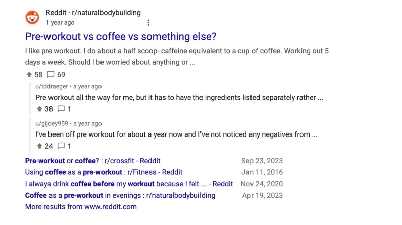 Google is testing a special treatment of snippets for Reddit search results