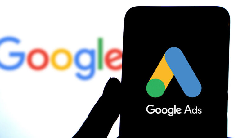 Google Ads logo seen displayed on a smartphone.
