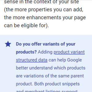 Big change to the Google product structured data page
