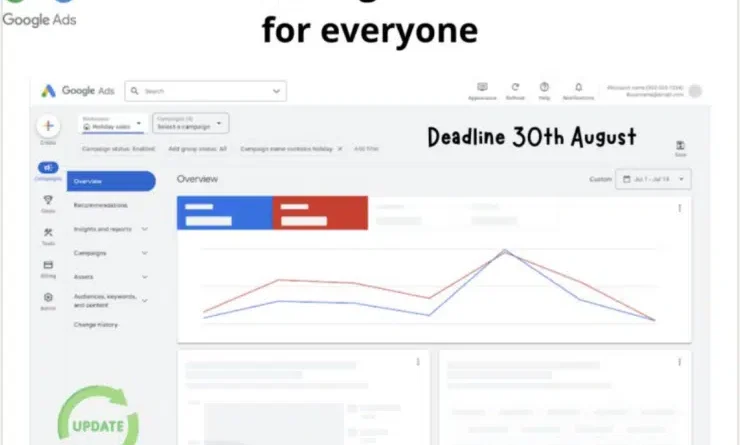Google Ads will launch a new design in all markets on August 30