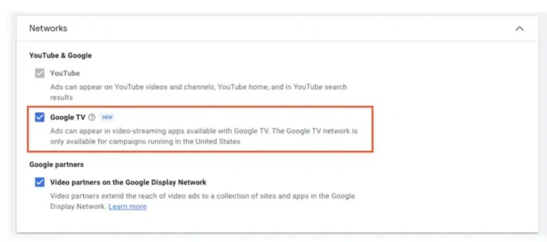 Google launches Google TV advertising network