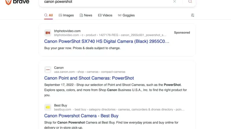 Brave launches search ads