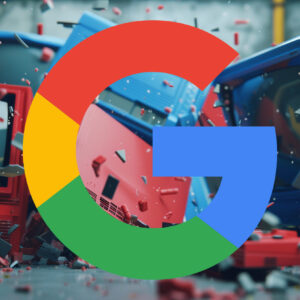 Google Computers Smashed