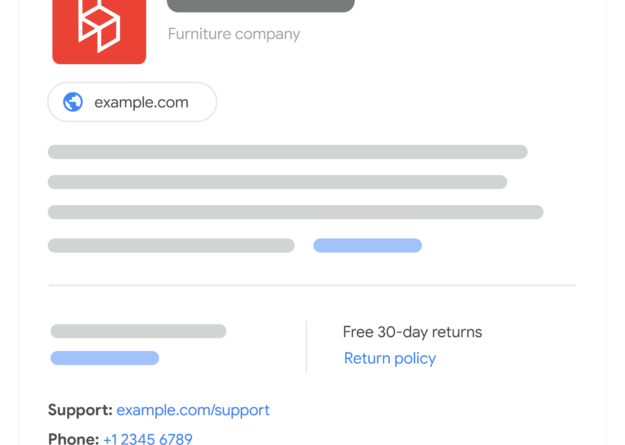 Google Search now supports setting the return policy at the organization level