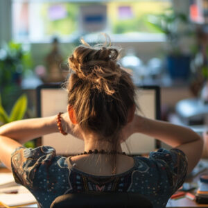 Woman Working Computer